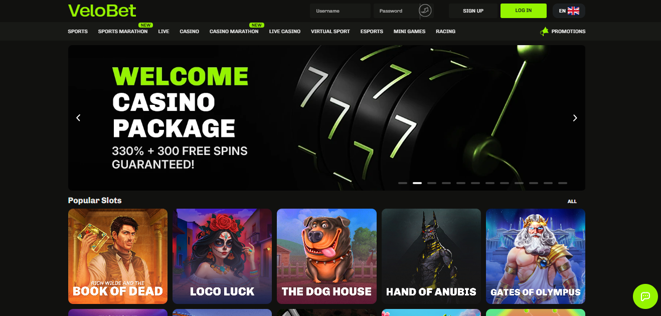 Velobet Casino — Non GamStop UK